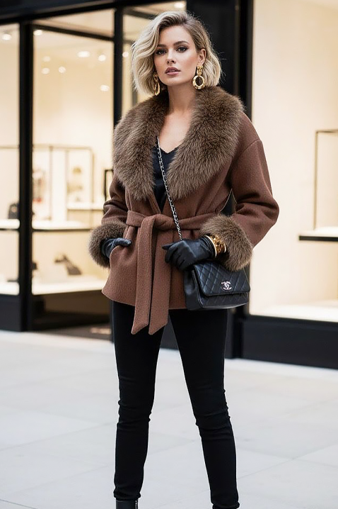 Palton ZARKENZA BROWN, Culoare: maro, IVET.RO - Reduceri de până la -80%