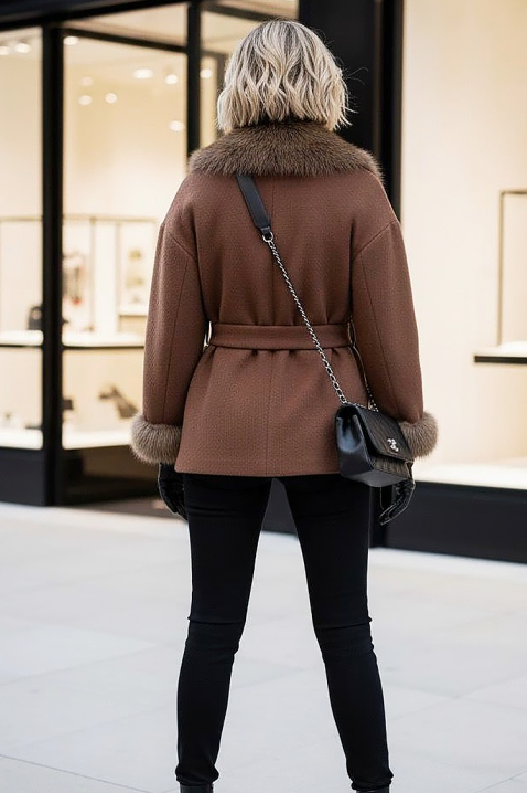 Palton ZARKENZA BROWN, Culoare: maro, IVET.RO - Reduceri de până la -80%