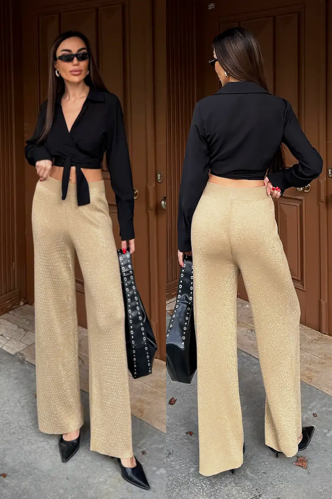 Pantaloni DAVERDA BEIGE, Culoare: bej, IVET.RO - Reduceri de până la -80%