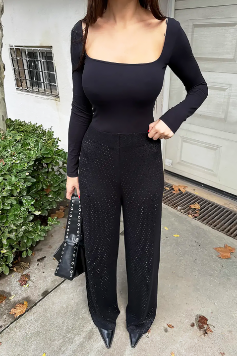 Pantaloni DAVERDA BLACK, Culoare: negru, IVET.RO - Reduceri de până la -80%