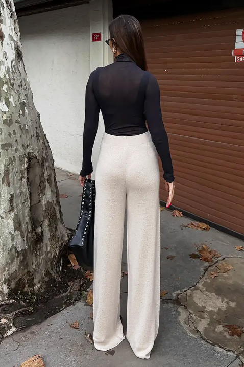 Pantaloni DAVERDA ECRU, Culoare: ecru, IVET.RO - Reduceri de până la -80%