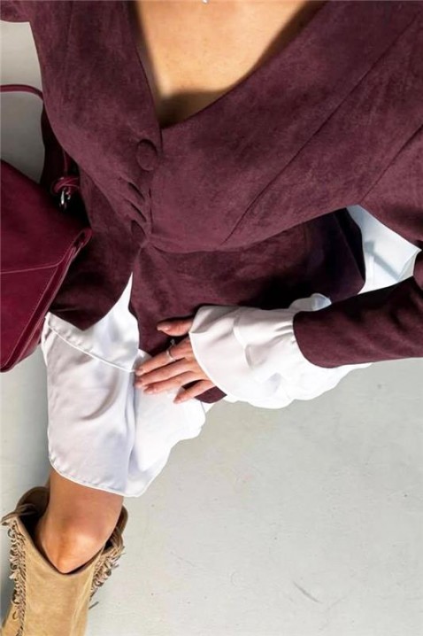 Set AKSIENA BORDO, Culoare: bordo, IVET.RO - Reduceri de până la -80%