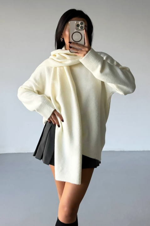 Pulover ERTILODA ECRU, Culoare: ecru, IVET.RO - Reduceri de până la -80%