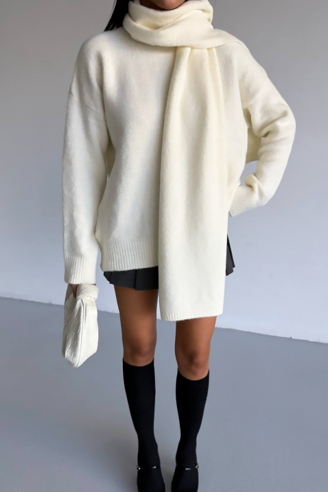 Pulover ERTILODA ECRU, Culoare: ecru, IVET.RO - Reduceri de până la -80%