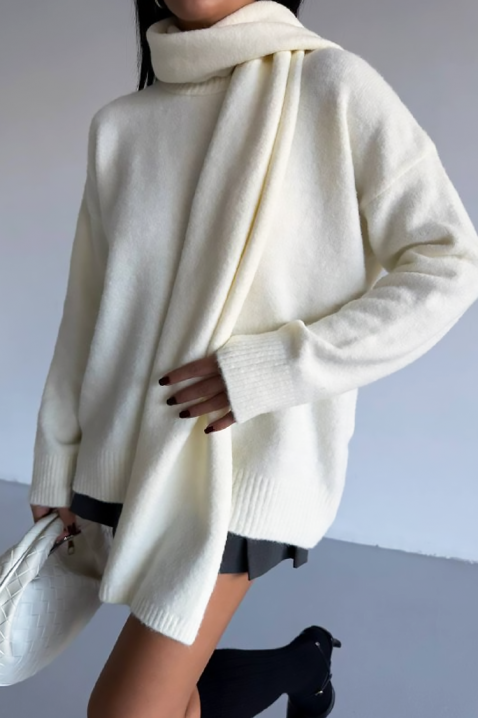 Pulover ERTILODA ECRU, Culoare: ecru, IVET.RO - Reduceri de până la -80%