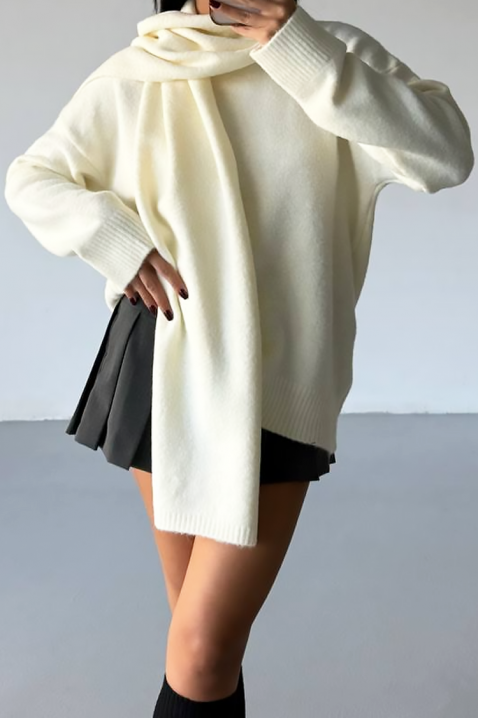 Pulover ERTILODA ECRU, Culoare: ecru, IVET.RO - Reduceri de până la -80%