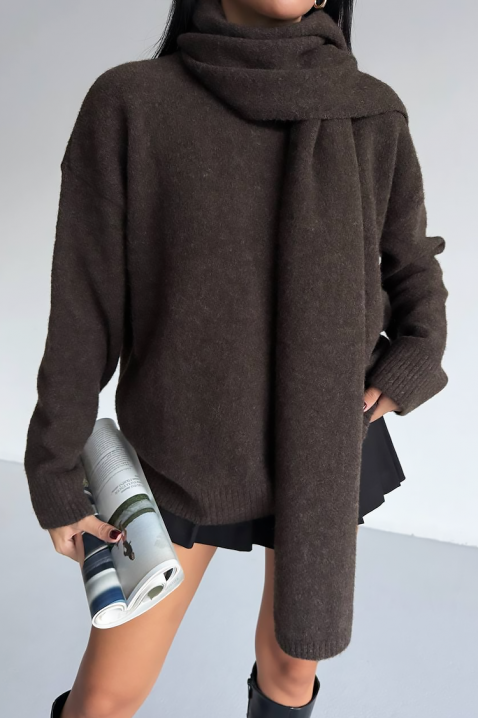 Pulover ERTILODA BROWN, Culoare: maro, IVET.RO - Reduceri de până la -80%