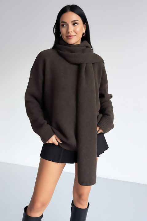 Pulover ERTILODA BROWN, Culoare: maro, IVET.RO - Reduceri de până la -80%