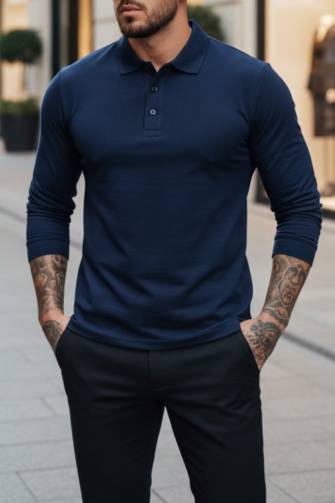 Bluză bărbați LEROJO NAVY, Culoare: bleumarin, IVET.RO - Reduceri de până la -80%