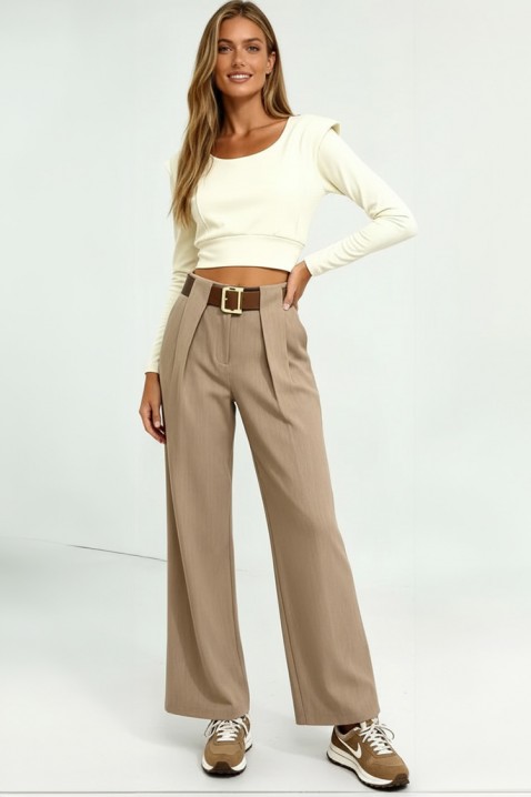 Pantaloni ROLVELZA BEIGE, Culoare: bej, IVET.RO - Reduceri de până la -80%