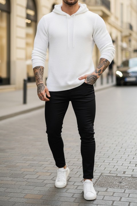 Pulover bărbați JEROLDO WHITE, Culoare: alb, IVET.RO - Reduceri de până la -80%