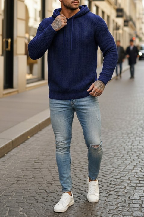 Pulover bărbați JEROLDO NAVY, Culoare: bleumarin, IVET.RO - Reduceri de până la -80%