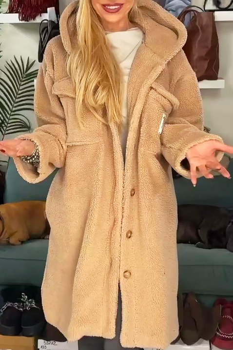 Palton PREVILZA, Culoare: bej, IVET.RO - Reduceri de până la -80%