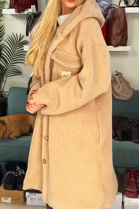 Palton PREVILZA, Culoare: bej, IVET.RO - Reduceri de până la -80%