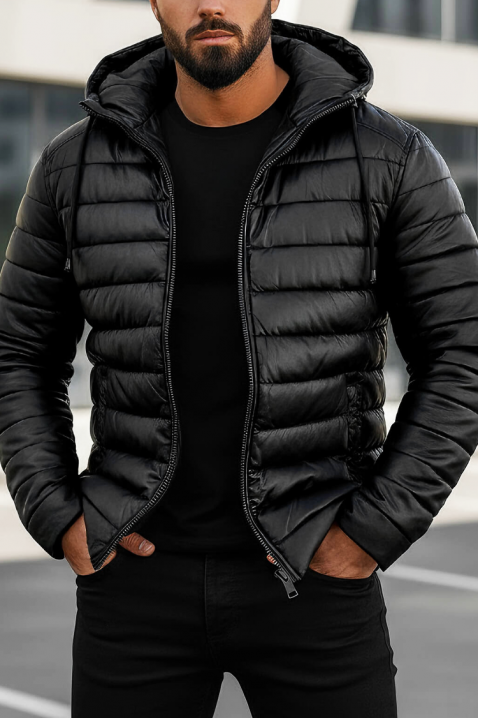 Geacă bărbați ROZEZ, Culoare: negru, IVET.RO - Reduceri de până la -80%