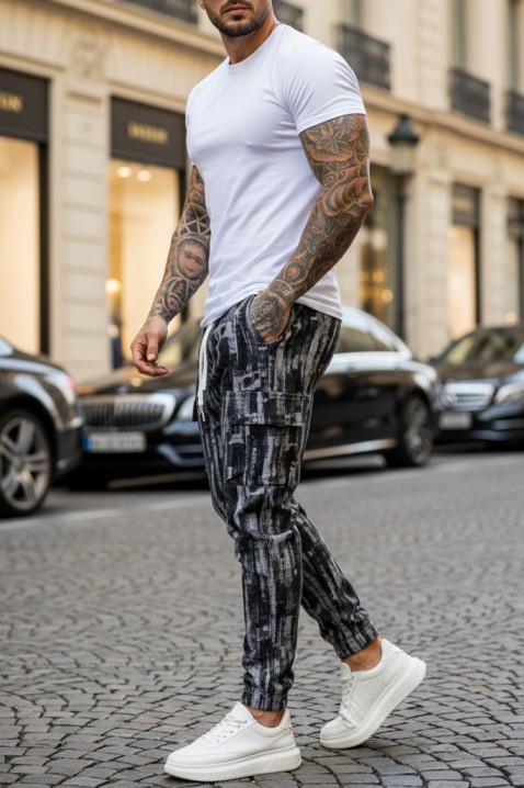 Pantaloni bărbați ZIRMEN BLACK, Culoare: negru, IVET.RO - Reduceri de până la -80%