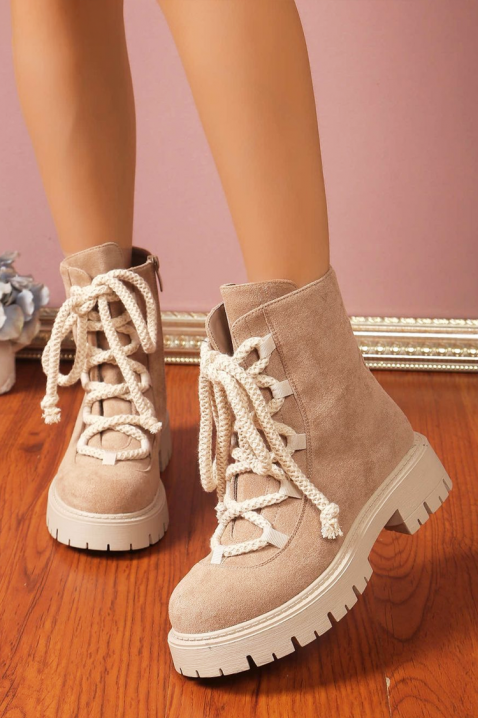 Botine damă PENPIZA, Culoare: bej, IVET.RO - Reduceri de până la -80%