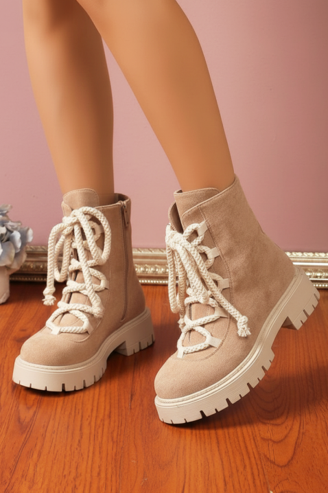 Botine damă PENPIZA, Culoare: bej, IVET.RO - Reduceri de până la -80%