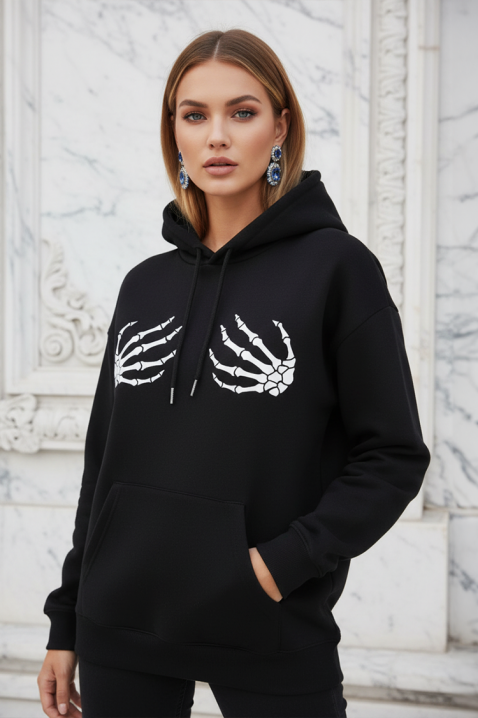 Hanorac SKELETINA, Culoare: negru, IVET.RO - Reduceri de până la -80%