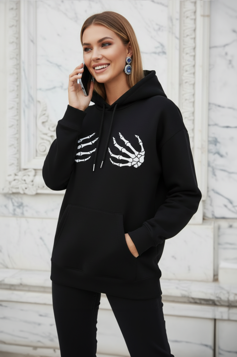 Hanorac SKELETINA, Culoare: negru, IVET.RO - Reduceri de până la -80%