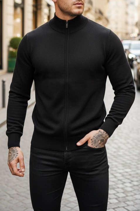 Cardigan bărbați KAROLDI BLACK, Culoare: negru, IVET.RO - Reduceri de până la -80%