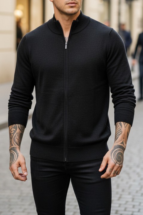 Cardigan bărbați KAROLDI BLACK, Culoare: negru, IVET.RO - Reduceri de până la -80%