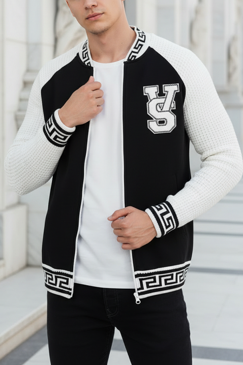 Cardigan bărbați KREFOZ BLACK, Culoare: negru, IVET.RO - Reduceri de până la -80%