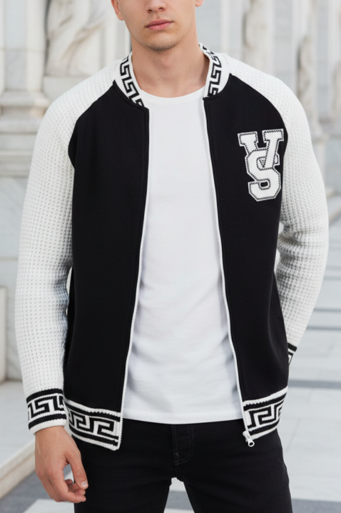 Cardigan bărbați KREFOZ BLACK, Culoare: negru, IVET.RO - Reduceri de până la -80%