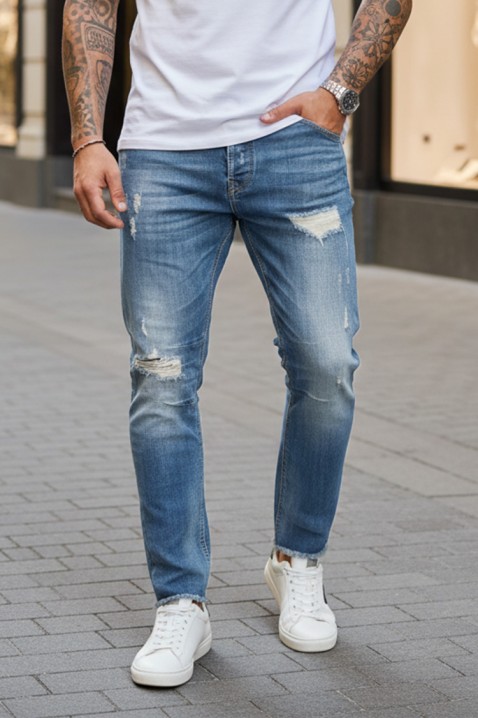 Blugi bărbăti TERODO, Culoare: albastru, IVET.RO - Reduceri de până la -80%