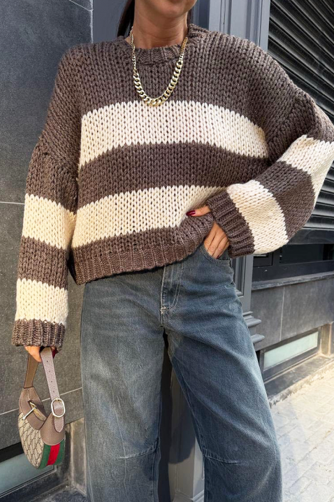 Pulover LARDENZA BROWN, Culoare: maro, IVET.RO - Reduceri de până la -80%