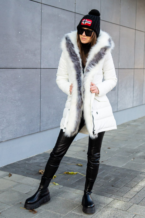 Geacă DJEZINDRA WHITE, Culoare: alb, IVET.RO - Reduceri de până la -80%