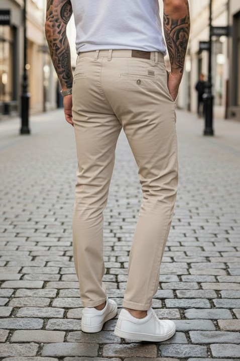 Pantaloni bărbați TELRET BEIGE, Culoare: bej, IVET.RO - Reduceri de până la -80%