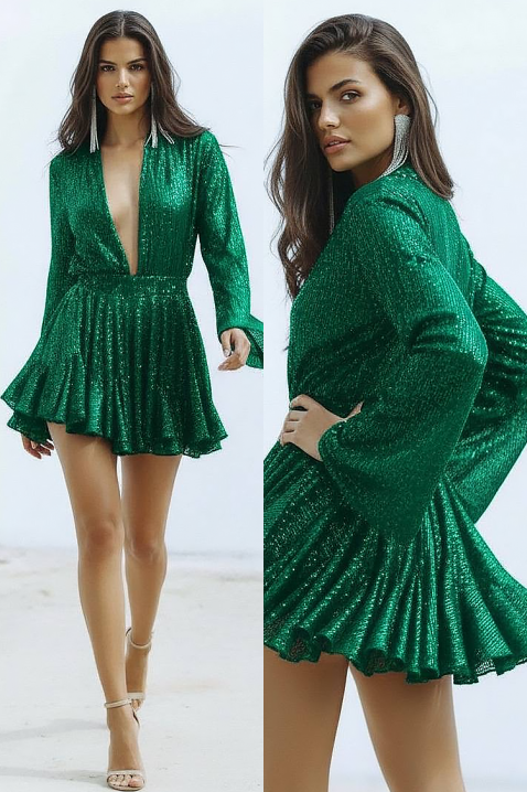 Rochie EROTOLDA GREEN, Culoare: verde, IVET.RO - Reduceri de până la -80%