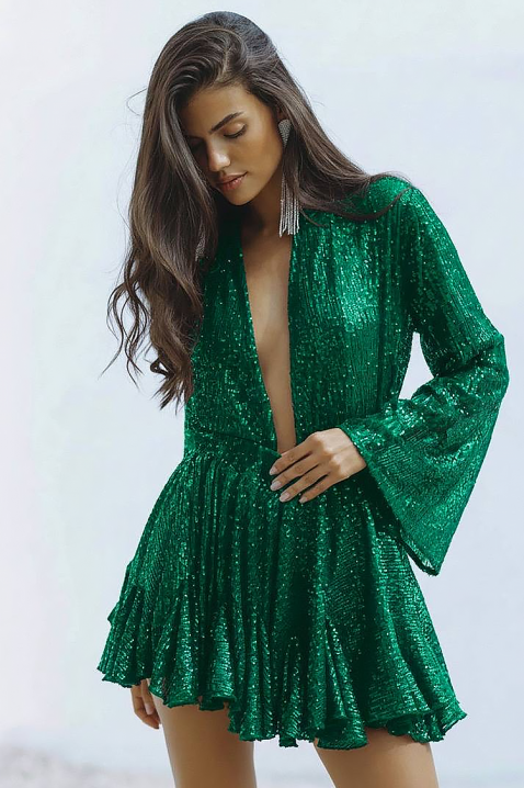 Rochie EROTOLDA GREEN, Culoare: verde, IVET.RO - Reduceri de până la -80%