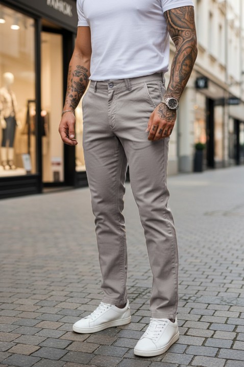 Pantaloni bărbați ROXTER LIGHT GREY, Culoare: gri deschis  , IVET.RO - Reduceri de până la -80%