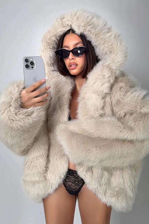 Palton VANYA ECRU, Culoare: ecru, IVET.RO - Reduceri de până la -80%