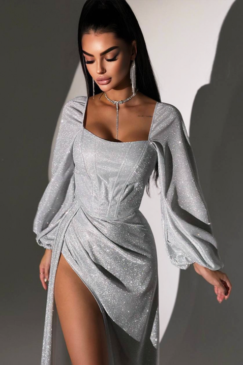 Rochie ALDIYA SILVER, Culoare: argintiu, IVET.RO - Reduceri de până la -80%
