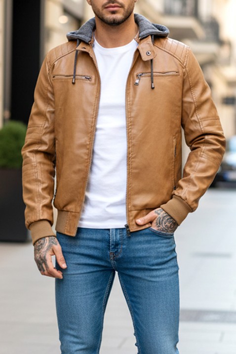 Geacă bărbați XETER, Culoare: maro deschis    , IVET.RO - Reduceri de până la -80%