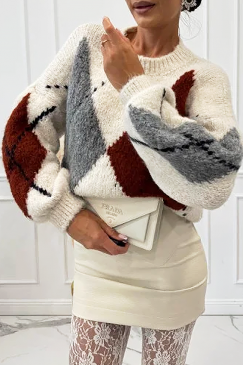 Pulover BEDROLVA ECRU, Culoare: ecru, IVET.RO - Reduceri de până la -80%