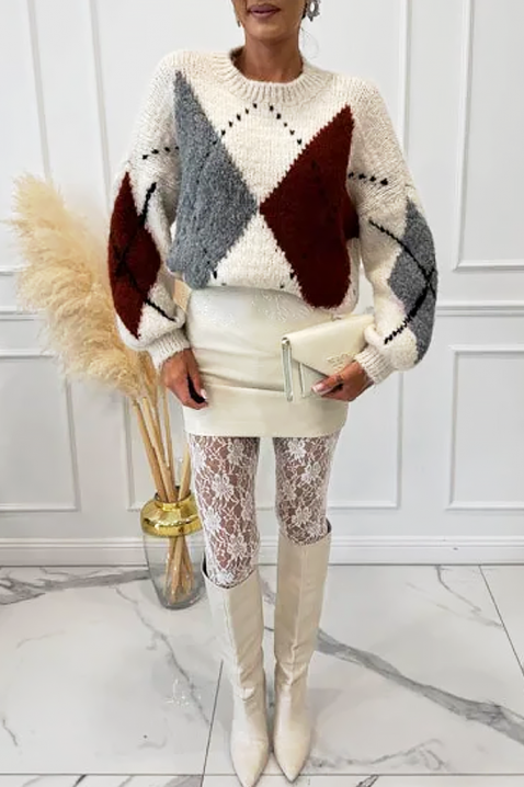 Pulover BEDROLVA ECRU, Culoare: ecru, IVET.RO - Reduceri de până la -80%