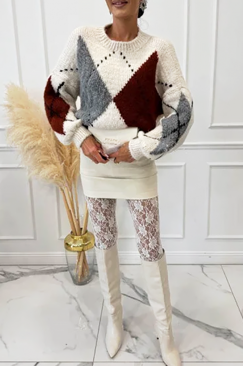 Pulover BEDROLVA ECRU, Culoare: ecru, IVET.RO - Reduceri de până la -80%