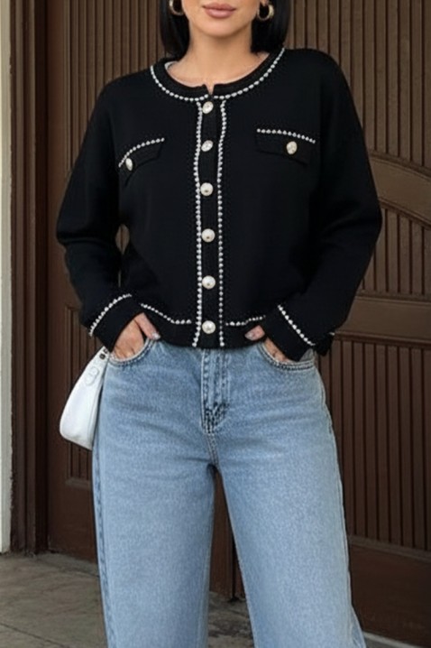 Cardigan ODESANA BLACK, Culoare: negru, IVET.RO - Reduceri de până la -80%