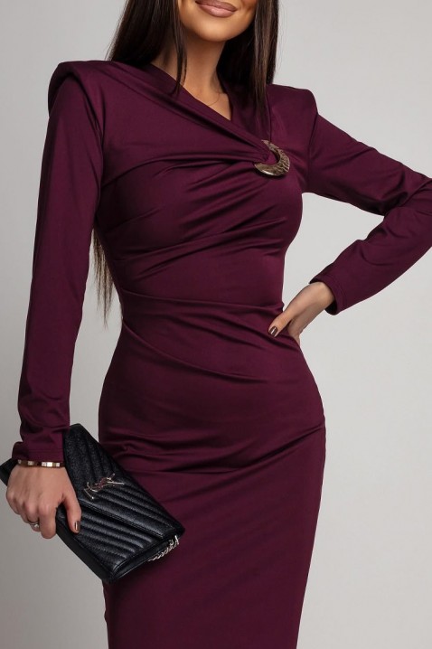 Rochie VTELANZA BORDO, Culoare: bordo, IVET.RO - Reduceri de până la -80%