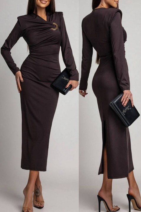 Rochie VTELANZA BROWN, Culoare: maro, IVET.RO - Reduceri de până la -80%
