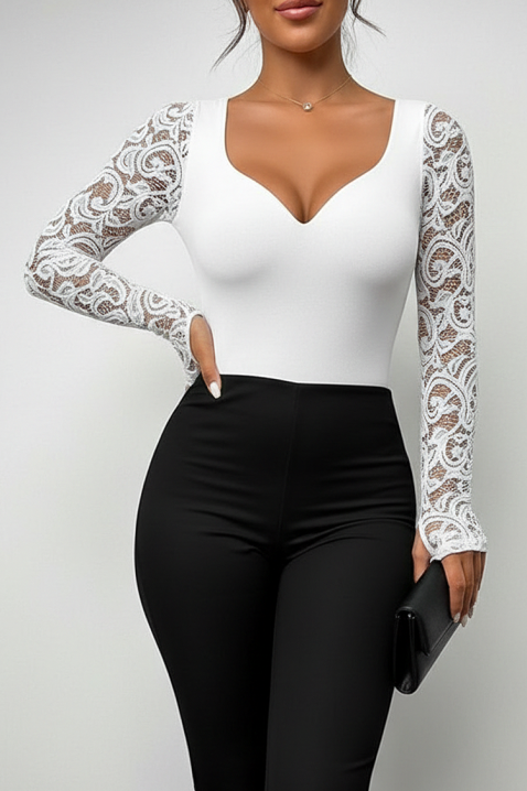 Bluză damă HREVELDA WHITE, Culoare: alb, IVET.RO - Reduceri de până la -80%