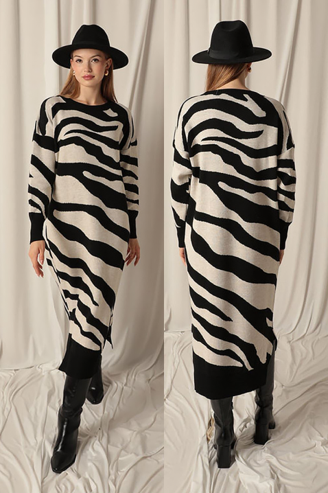 Rochie ZEBRINDA BLACK, Culoare: negru, IVET.RO - Reduceri de până la -80%