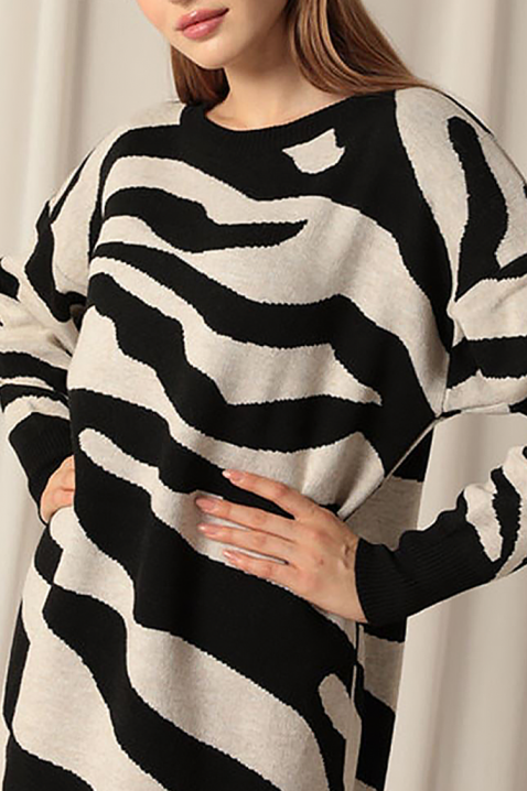 Rochie ZEBRINDA BLACK, Culoare: negru, IVET.RO - Reduceri de până la -80%