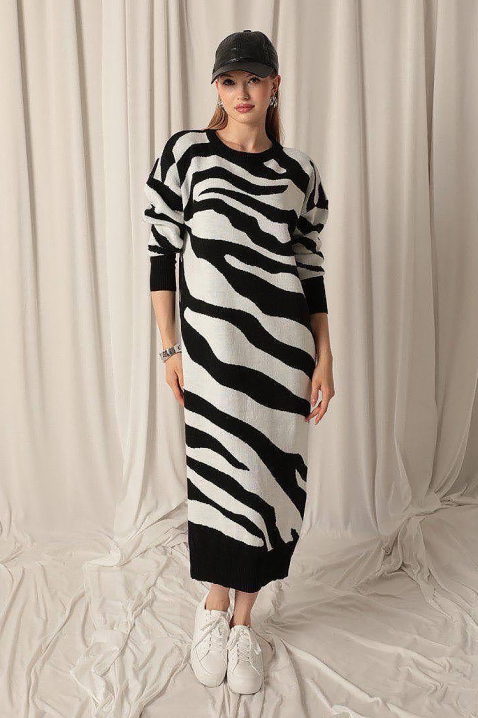 Rochie ZEBRINDA BLACK, Culoare: negru, IVET.RO - Reduceri de până la -80%