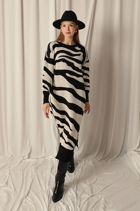 Rochie ZEBRINDA BLACK, Culoare: negru, IVET.RO - Reduceri de până la -80%