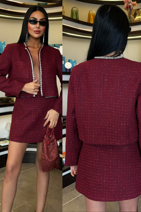 Set MARSIANA, Culoare: bordo, IVET.RO - Reduceri de până la -80%